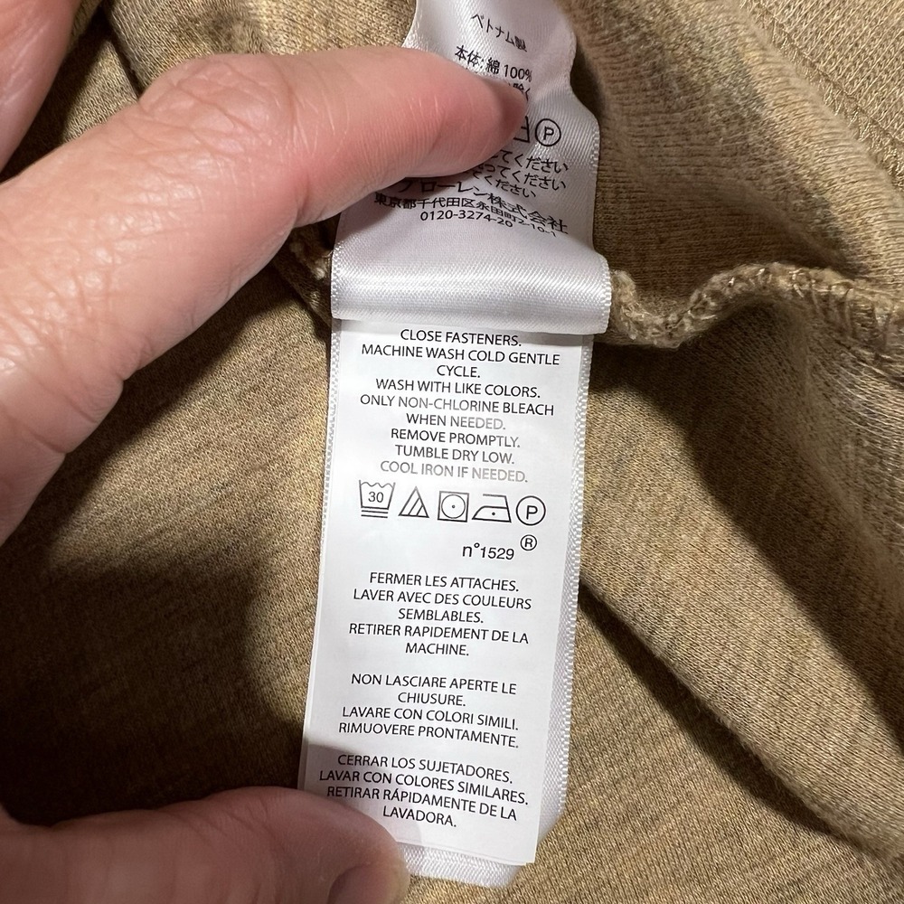 Polo Ralph Lauren Estate Rib Mockneck Quarter Zip Pullover Sweater Tan Size XL - Picture 10 of 10